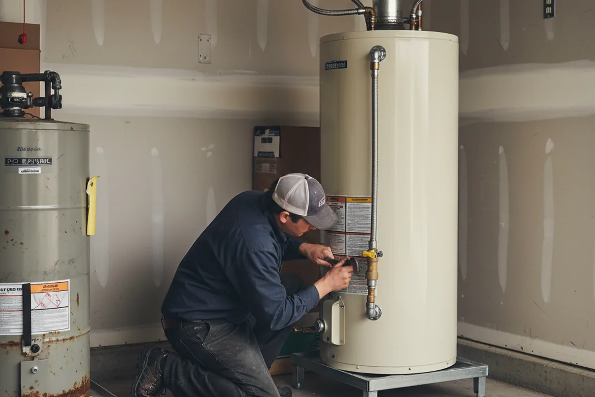 Water heater and shutoff valve replacement in La Fargeville